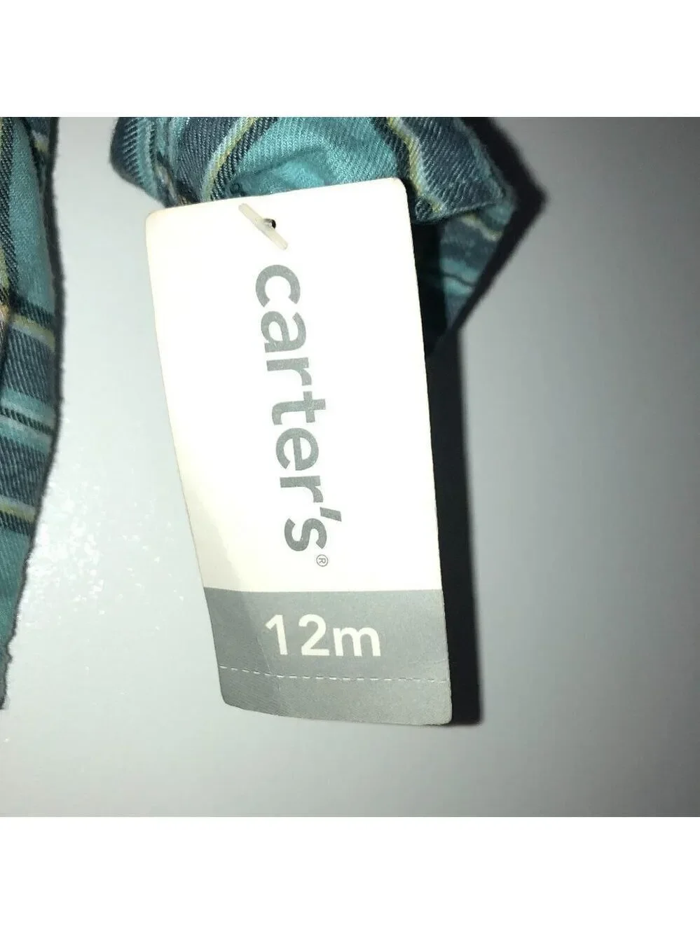𝅺NWT Carter's Flannel shirt Size 12 month